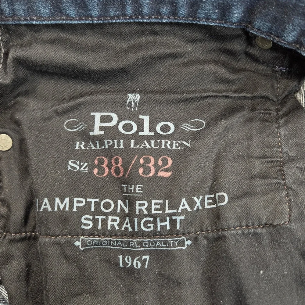 Polo Ralph Lauren Hampton Jeans Mens Blue 38x32 (39x30) Relaxed Straight Dark